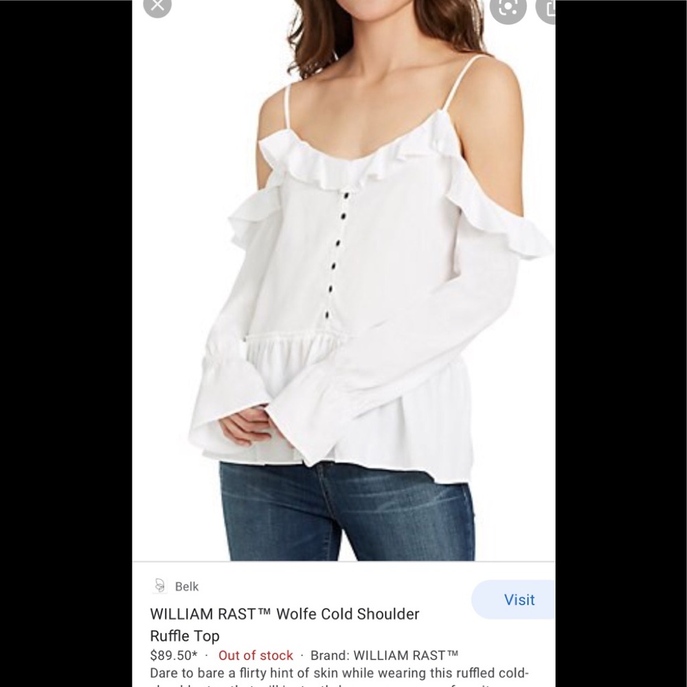 William Rast Wolfe Peasant top Sold